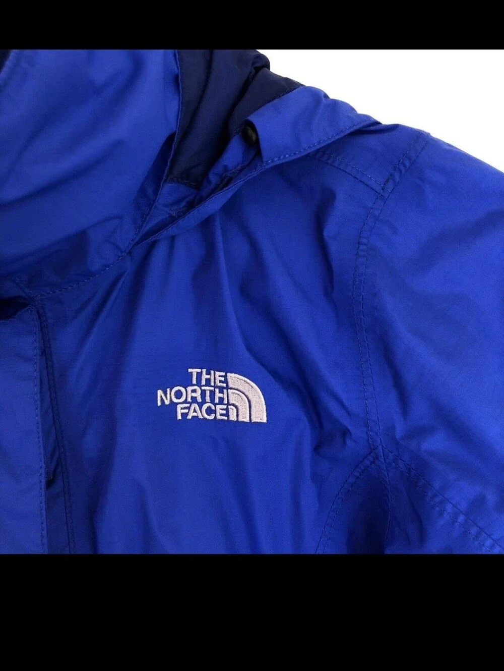 The North Face Blue Resolve HyVent Wind Waterproof Rain Jacket Full Zip Women XS
